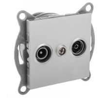 Ugra Розетка TV+ SAT, оконечная, СУ, серебро  С11TS1-004  GUSI Electric