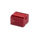 Блок распределительный, зажим push-in, 12 точек подключения 2,5 кв.мм, красный  DTP1-012-04SPUR  DKC