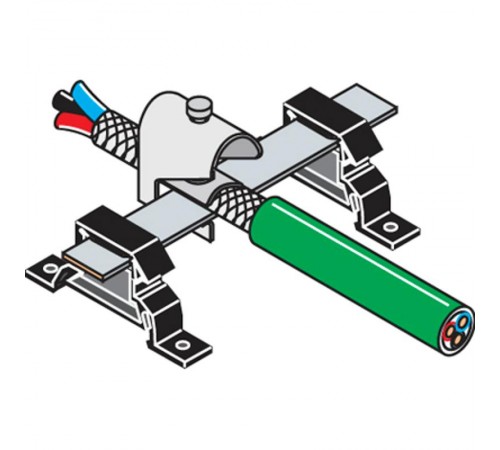 Зажимы SFB.P для проводов Земля 35мм.кв. для шины BO318 (18х3мм)  1SNA205174R0400  TE