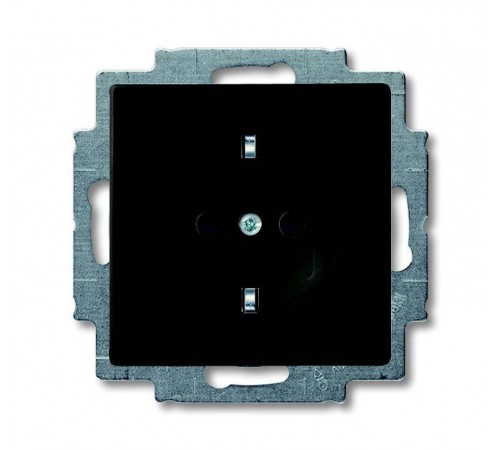 ABB Basic 55 Шато (чёрный) Розетка с/з  2011-0-6142   2CKA002011A6142  ABB