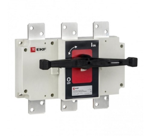 Рубильник-выключатель 1000A 3P c рукояткой управления для прямой установки PowerSwitch  psds-1000-3  EKF