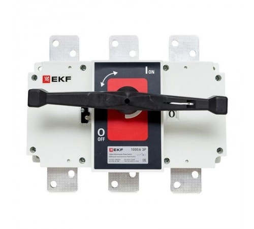 Рубильник-выключатель 1000A 3P c рукояткой управления для прямой установки PowerSwitch  psds-1000-3  EKF