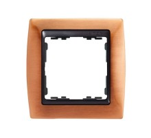 Simon 82 Рамка декоративная, 1 пост, S82, античная медь-графит  82814-36  Simon