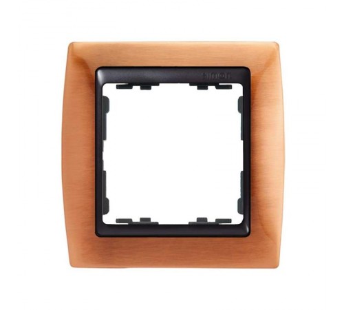 Simon 82 Рамка декоративная, 1 пост, S82, античная медь-графит  82814-36  Simon