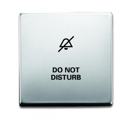 Клавиша для механизма 1-клавишного выключателя/переключателя/кнопки, с символом "НЕ БЕСПОКОИТЬ", серия pur/сталь  1751-0-3002   2CKA001751A3002  AB