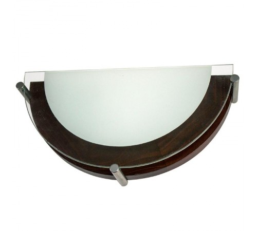 Светильник "Полесье" 300/2 НББ 06-40 М41 белый /корпус венге /держатель хром  1005205886  Элетех