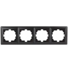 4-504-05 Intro Рамка на 4 поста, СУ, Solo, антрацит  Б0043428  Intro
