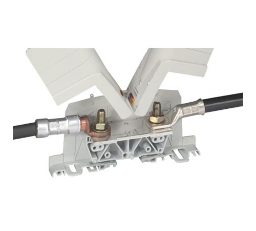 Силовая клемма Viking 3 - два вывода под наконечник - шаг 55 мм  039015  Legrand