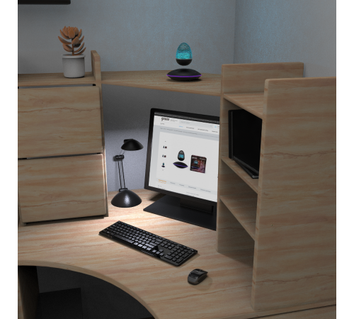 Беспроводная колонка 5W RGB 220-240V/5V Li-ion 900mA левитация LED  LV002  Gauss