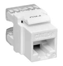 Модуль Keystone TERACOM PRO Cat.5E RJ-45 неэкранированный 110 IDC 180 градусов белый  TRP-KSTN-180D-5EUTP-WH  EKF