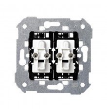 Двухклавишный переключатель (проходной) с голубой подсветкой 10AX 250В S75  7502394-039  Simon