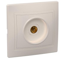 КВАРТА Кремовый Розетка 1-местная телевизионная РТВ10-ККм  EAK10-K33-DM  GENERICA