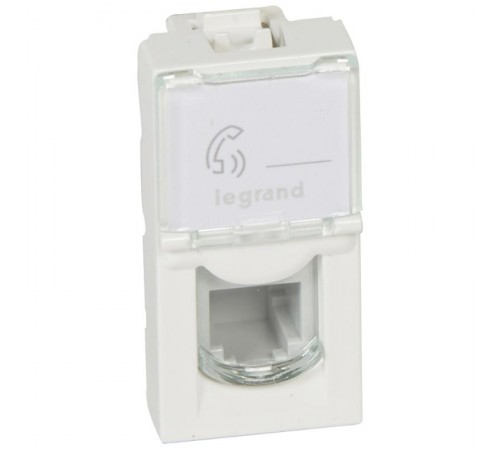 Розетка Mosaic 1М RJ11 4конт.  078730  Legrand