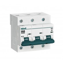 Выключатель автоматический трехполюсный ВА-201 63А C 10кА  13007DEK  DEKraft