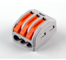 LD222-413 Клемма строительно-монтажная 3-проводная (DIY упаковка 5 шт)  32421  STEKKER