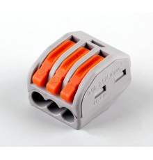 LD222-413 Клемма строительно-монтажная 3-проводная (DIY упаковка 5 шт)  32421  STEKKER