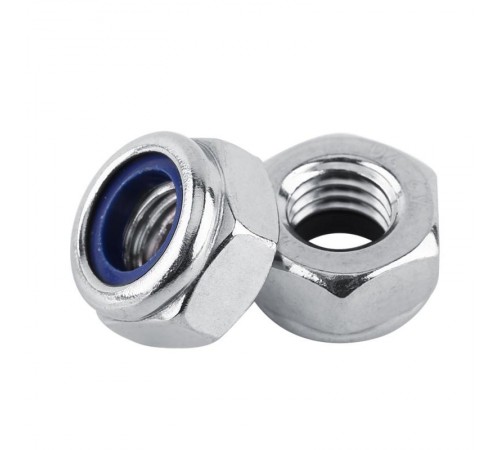 Гайка DIN985 самоконтрящаяся оцинк. М4 (20 шт) - пакет ( 0,019 кг)  103029  Tech-KREP