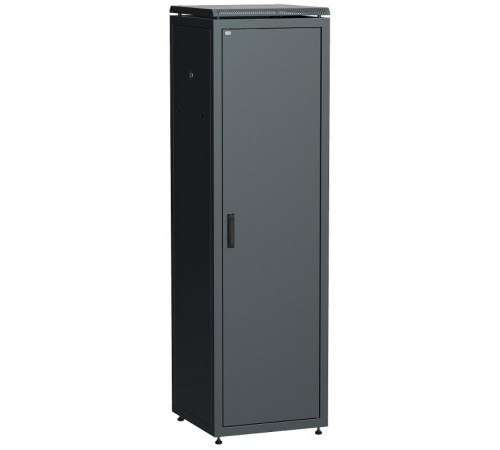 Шкаф сетевой 19" LINEA N 47U 600х600 мм металлическая передняя дверь черный  LN05-47U66-M  ITK