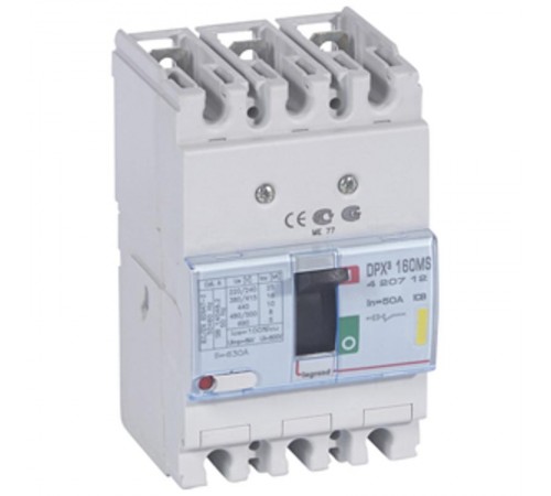 Автоматический выключатель DPX3 160 - магнитный расцепитель - 16 кА - 400 В~ - 3П - 50 А  420712  Legrand