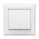 Valena Сл. кость Выключатель кнопочный 1-клавишный с пиктограммой "лампочка"  774312  Legrand