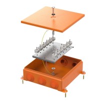 Коробка металлическая огнестойкая 70-0390-FR2.5-24 E15-E120 RAL2004 200x200x65 (4 шт/кор)  70-0390-2004-FR2.5-24  Промрукав