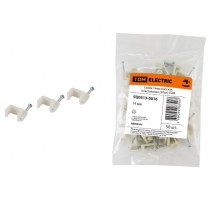 Скоба 14мм плоская пластиковая (50шт)   SQ0513-0016  TDM