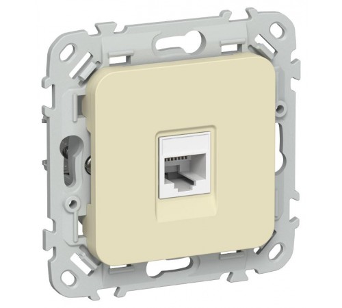 FLITE Розетка компьютерная RJ45 кат.6 UTP РК6-1-0-ФлН навахо  FI-K12-2-K87  IEK