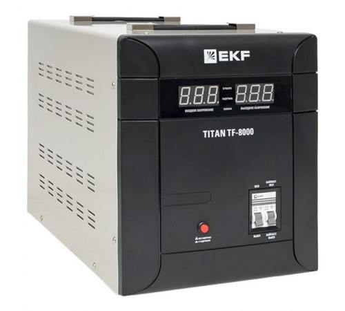 Стабилизатор напряжения электронный напольного исполнения TITAN -TF-8000  stab-TF-8000 EKF