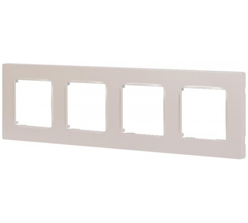 Рамка для розеток и выключателей  Серия 12 12-5204-15 на 4 поста, Классик, перламутр  Б0067768  ЭРА