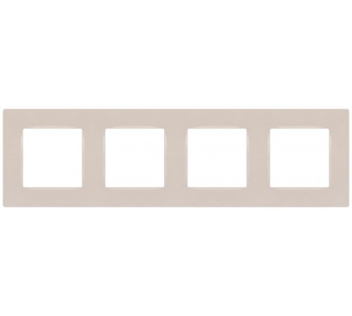 Рамка для розеток и выключателей  Серия 12 12-5204-15 на 4 поста, Классик, перламутр  Б0067768  ЭРА