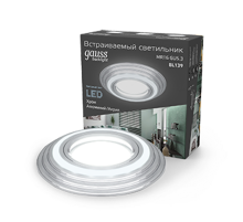 Светильник точечный встраиваемый Backlight BL139 Кругл. Хром. Gu5.3, 3W, LED 4000K  BL139  Gauss