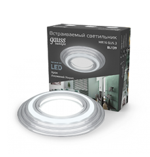 Светильник точечный встраиваемый Backlight BL139 Кругл. Хром. Gu5.3, 3W, LED 4000K  BL139  Gauss