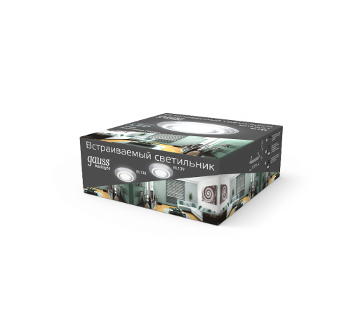 Светильник точечный встраиваемый Backlight BL139 Кругл. Хром. Gu5.3, 3W, LED 4000K  BL139  Gauss