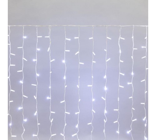 Гирлянда "Светодиодный Дождь" 2х1,5м, постоянное свечение, белый провод, 230 В, диоды БЕЛЫЕ, 360 LED  235-115  NEON-NIGHT