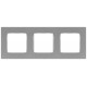Рамка для розеток и выключателей  Серия 12 12-5203-03 на 3 поста, Классик, алюминий  Б0067788  ЭРА