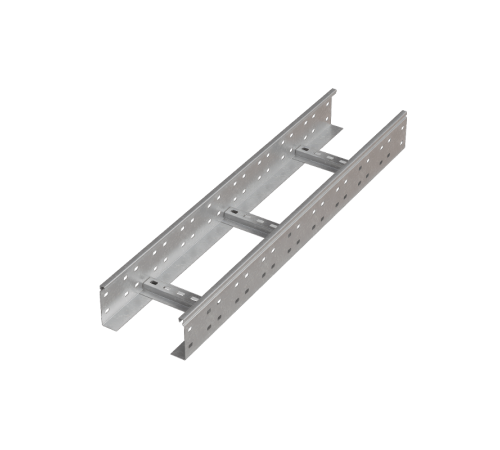 Лоток лестничный 100х400х2,0 L6000 мм N  LL100-400-2.0-6000 N   КМ - Профиль