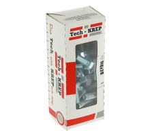 Болт DIN933 с шестигранной головкой оцинк. М8х20 (50 шт) - коробка с ок. Tech-Kr ( 0,612 кг)  105207  Tech-KREP