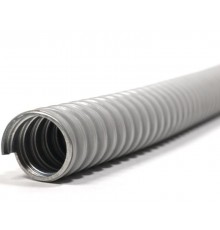 Металлорукав в ПВХ изоляции МРПИ НГ 15 (50 м/уп.) серый  zeta41911  ГОФРОМАТИК