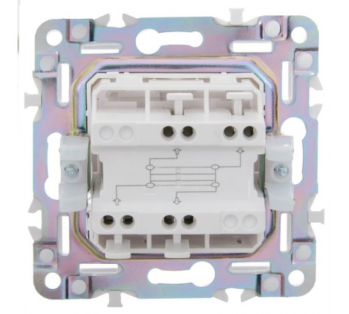 SKANDY Выключатель 1-клавишный перекрестный 10А SK-V03W арктический белый   SK-V13-0-10-K01  IEK