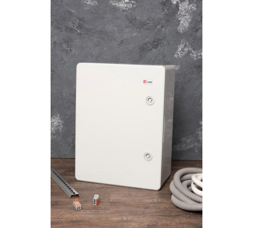 Бокс пластиковый с монтажной платой (ВхШхГ) 400х300х170мм IP65 PROxima  PB65MP003  EKF
