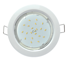 Светильник светодиодный встраиваемый белый  38х106 GX53 H4  FW53H4ECB  Ecola