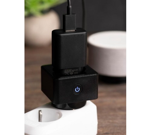 Розетка умная Wi-Fi PRO черн. HomeConnect  RCS-2-WF  EKF