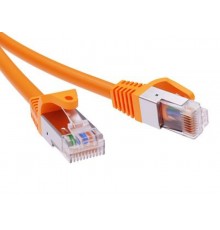 Патч-корд экранированный CAT6A F/UTP 4х2, LSZH, оранжевый, 0.5м  RN6AFU4505OR  DKC