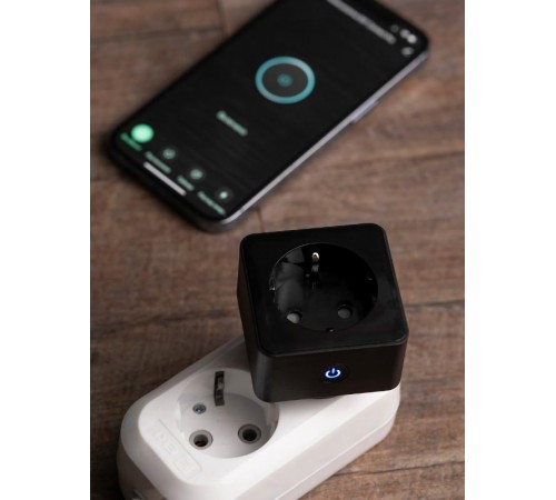 Розетка умная Wi-Fi PRO черн. HomeConnect  RCS-2-WF  EKF