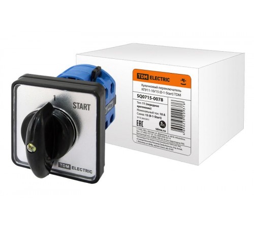 Кулачковый переключатель КПУ11-10/15 (0-1-Start)  SQ0715-0078  TDM