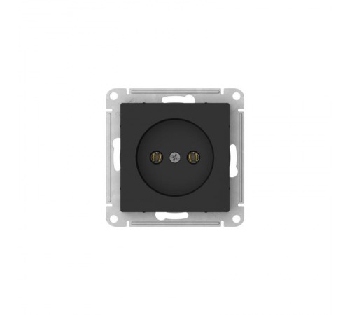 AtlasDesign Карбон Розетка без заземления без шторок, 16А, механизм, быстрозажимные клеммы  ATN001041S  SE