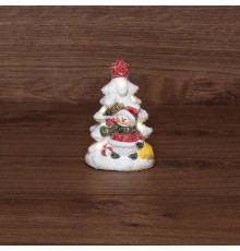 Керамическая фигурка "Елочка со снеговиком" 7.8х6.9х12.1 см  505-027  NEON-NIGHT