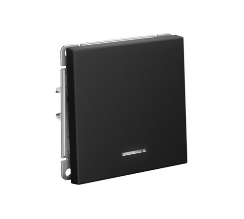 ArtGallery Карбон Выключатель 1-клавишный с подсветкой, сх.1а, 10АХ, механизм  GAL001013  SE