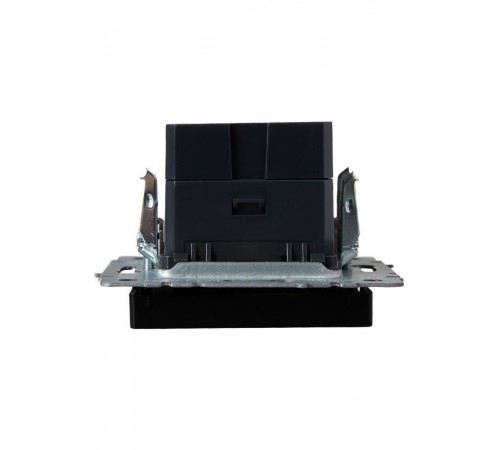 BRITE Розетка USB A+A 3,1А РЮ10-1-БрЧ черный  BR-U21-D31-K02  IEK