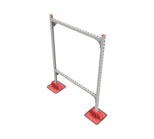 Опорная конструкция для гор. прямоуг. воздуховодов  TECHNORAPTOR LIGHTFOOT 1000х1500 HD  KM-TR-LTF-SSHRAD-1000-1500 HD  КМ - профиль